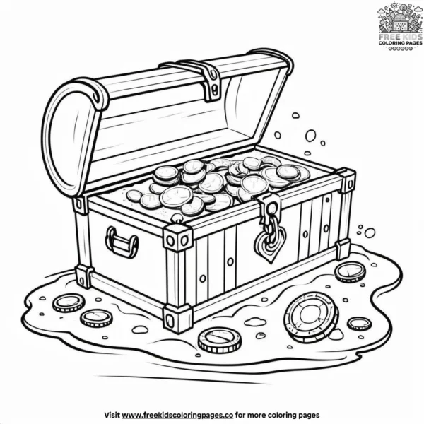 Sunken treasure coloring pages