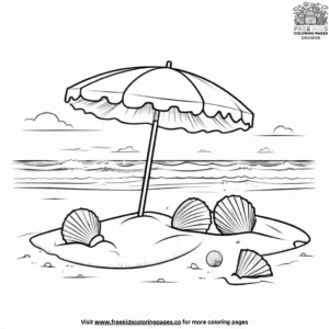 Sunny shores coloring pages