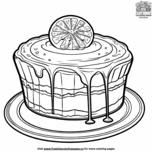 Traditional Mexican Flan Coloring Pages