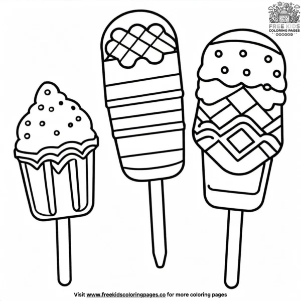 Traditional paletas fun coloring pages