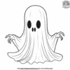 Transparent Ghostly Forms Coloring Pages