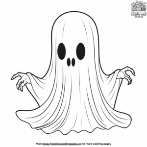 Transparent Ghostly Forms Coloring Pages