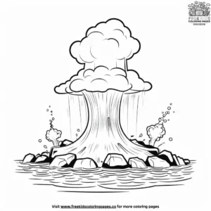 Underwater Geyser Coloring Pages