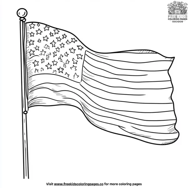 United states flag coloring pages