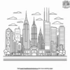 Urban Skyline Coloring Pages