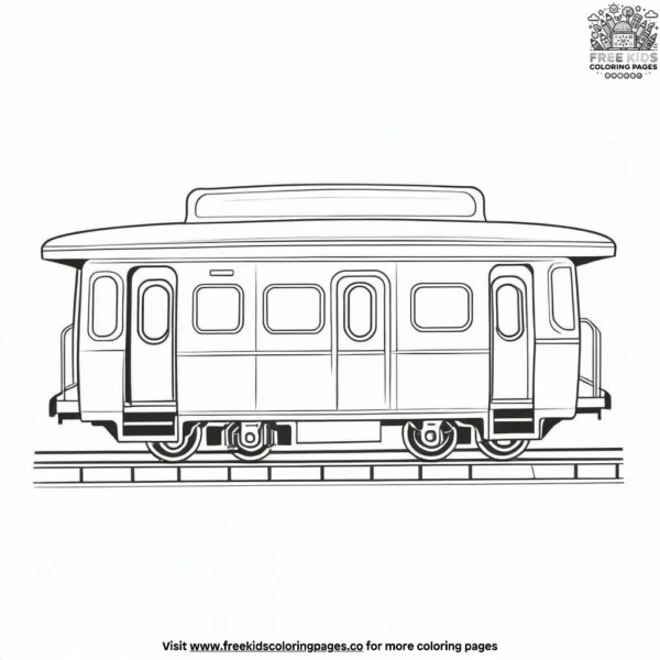 Urban subway coloring pages