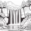 Waterfall Coloring Pages