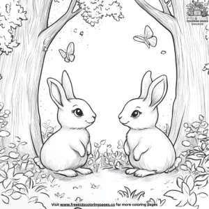 Whimsical Woodland Creatures Coloring Pages