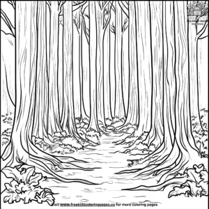 Whispering Forest Coloring Pages