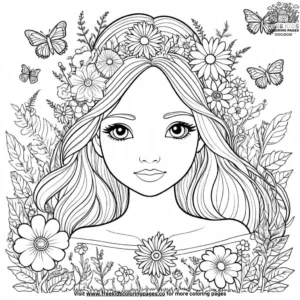 Wildflower Whimsy Coloring Pages