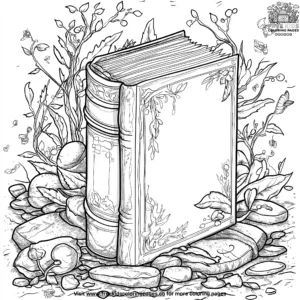 Witch's Spellbook Coloring Pages