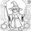 Wizard in Training Coloring Pages