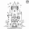 Wizard's Tower Coloring Pages