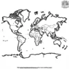 World Map Coloring Pages