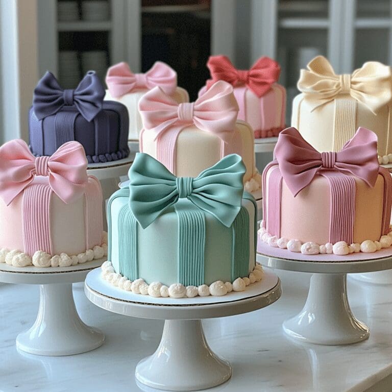 Cakes with bow ideas