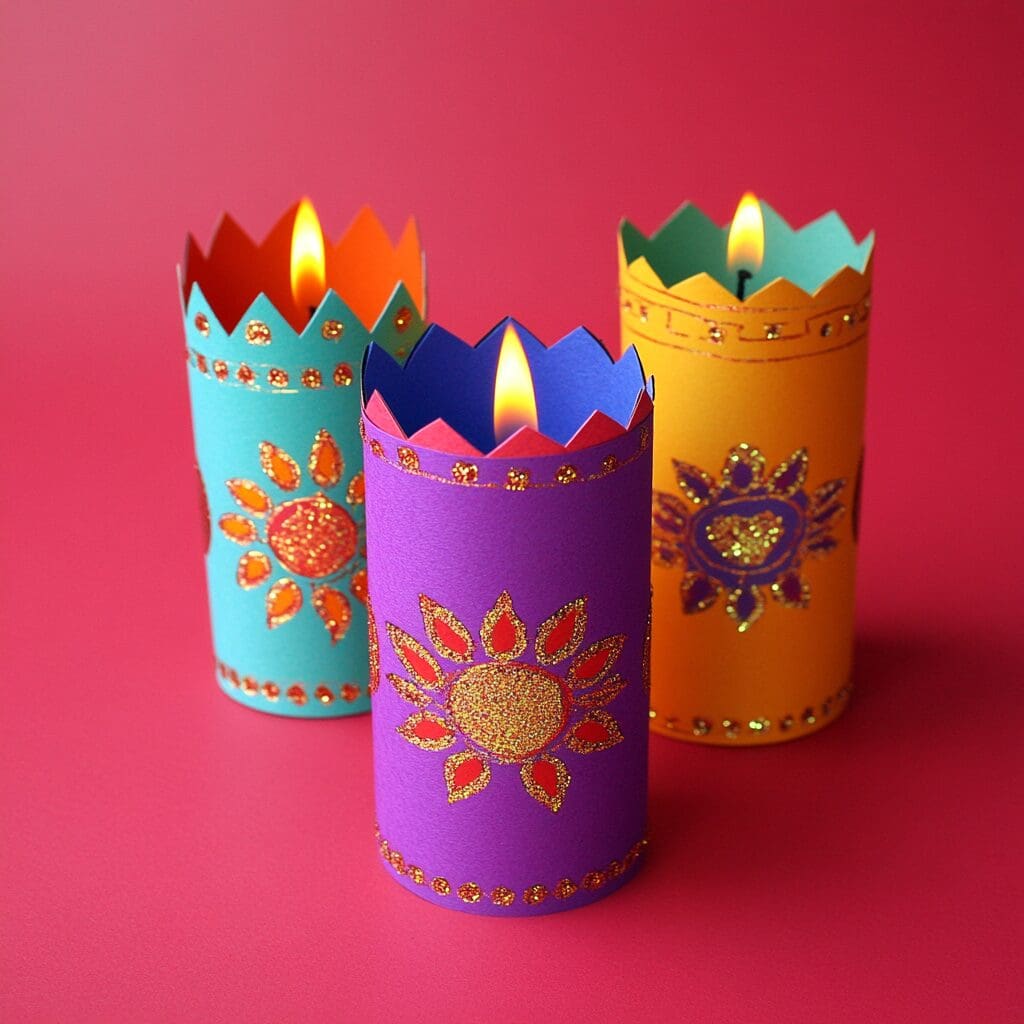 Diwali paper lanterns 3