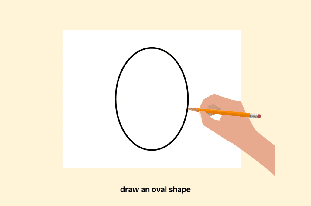 Draw an oval shape 1