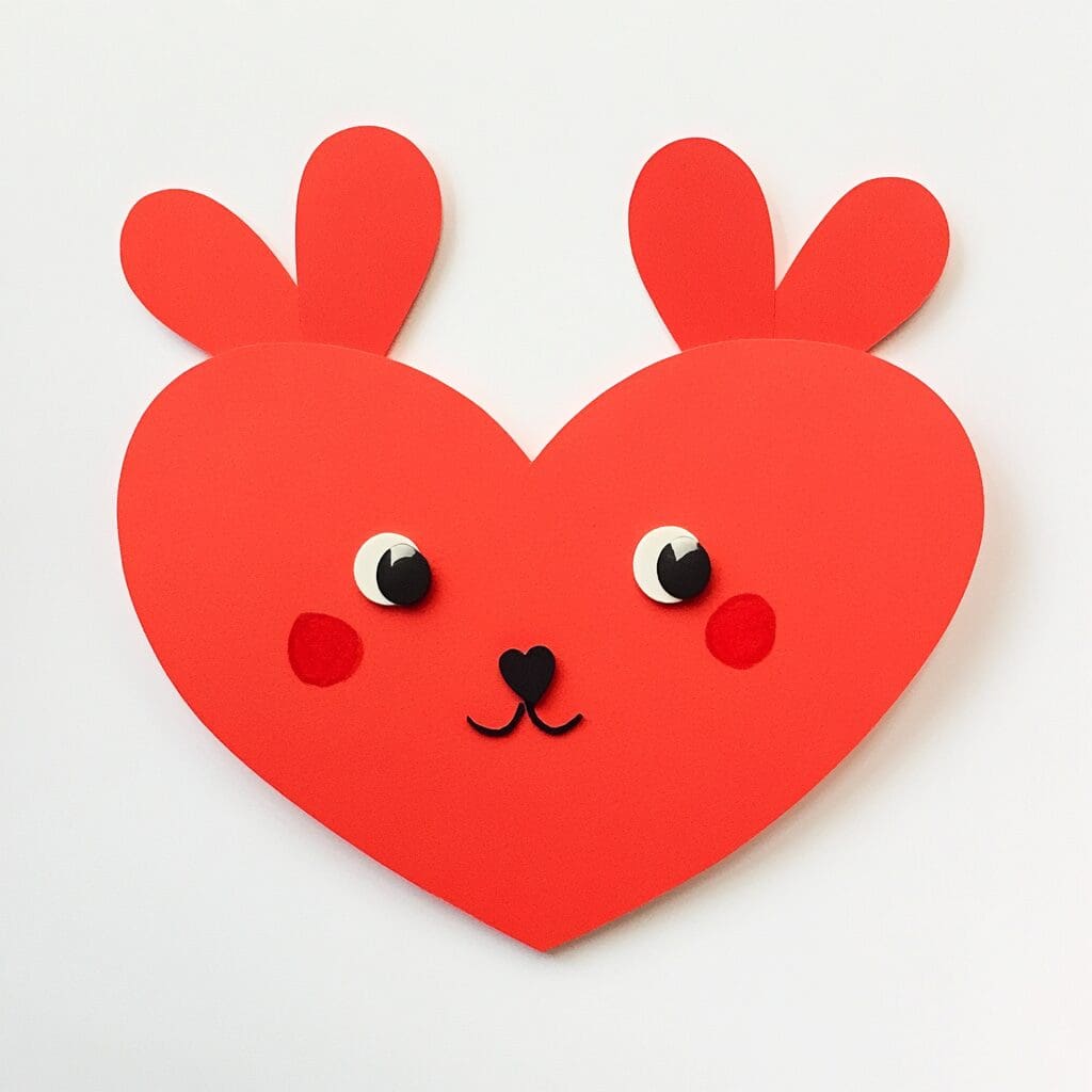 Heart shaped animal face 3