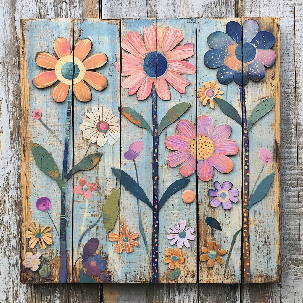 How to decoupage on wood example 2