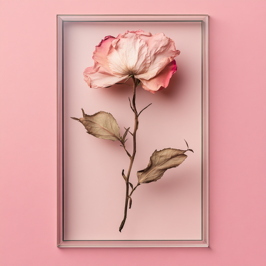 How to press flowers in a frame example 2