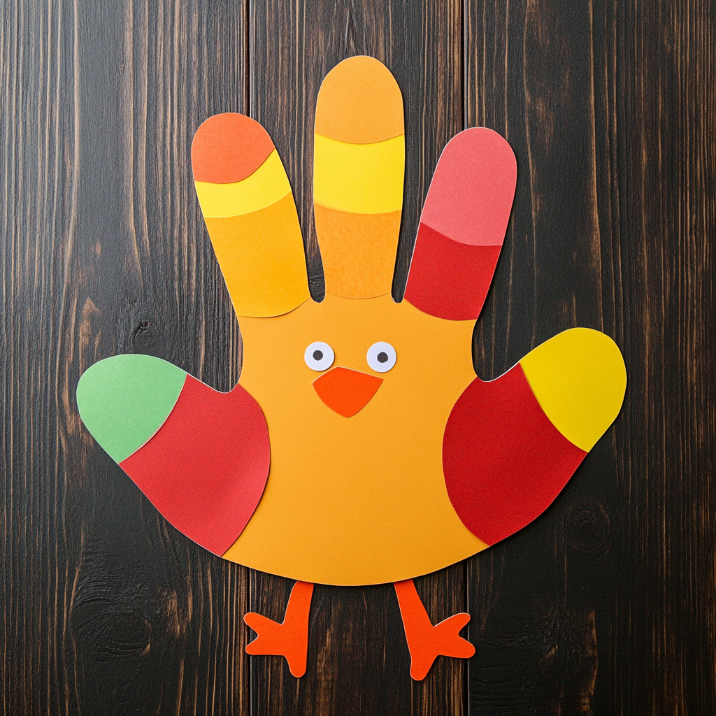 Paper handprint turkey 1