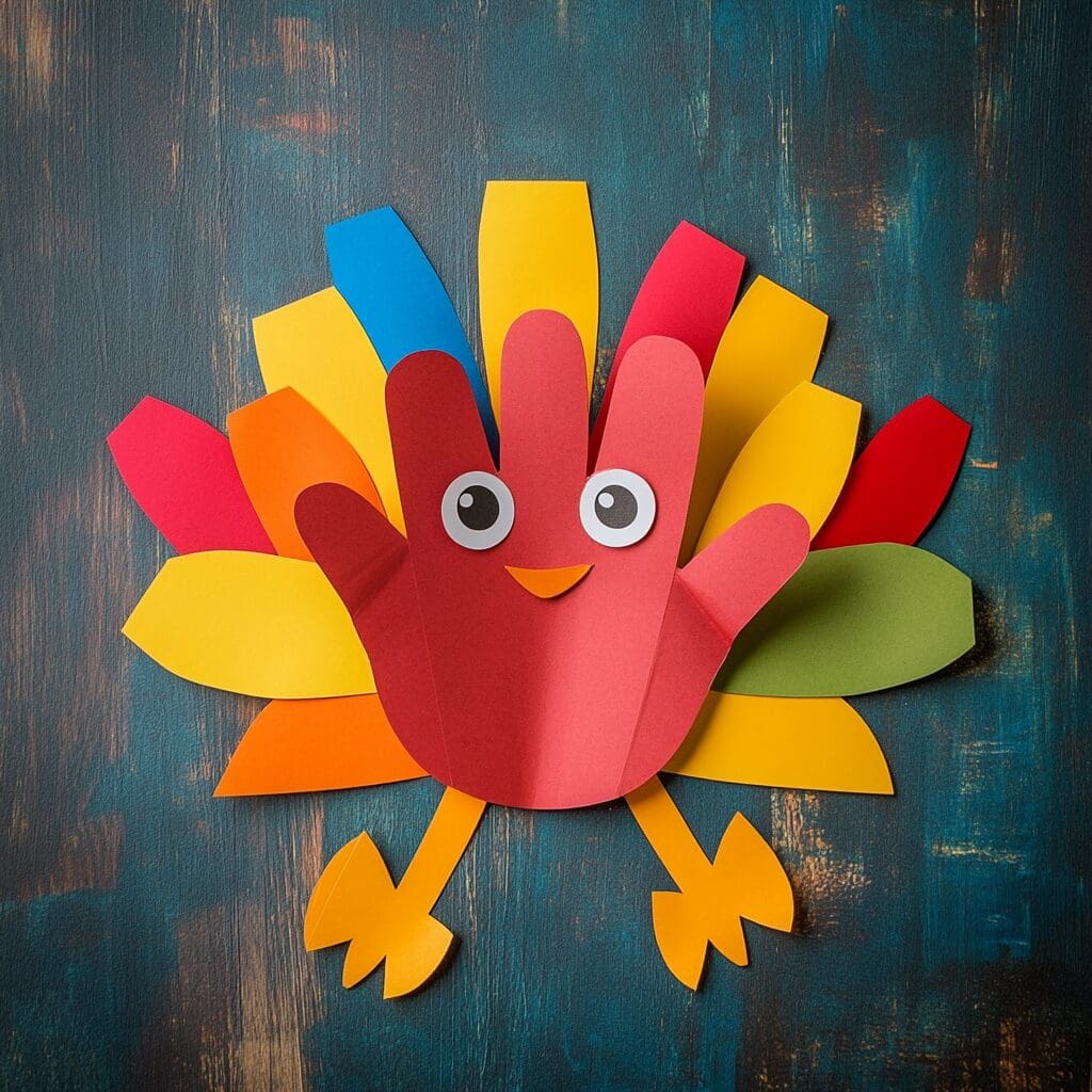 Paper handprint turkey 2