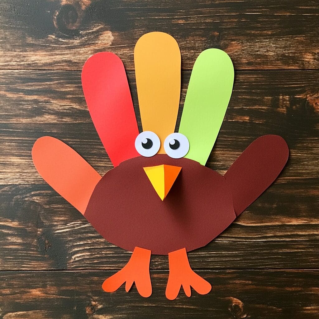 Paper handprint turkey 3