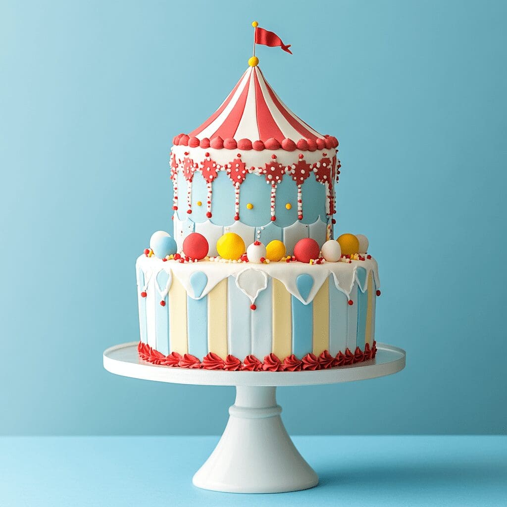 Simple circus cake