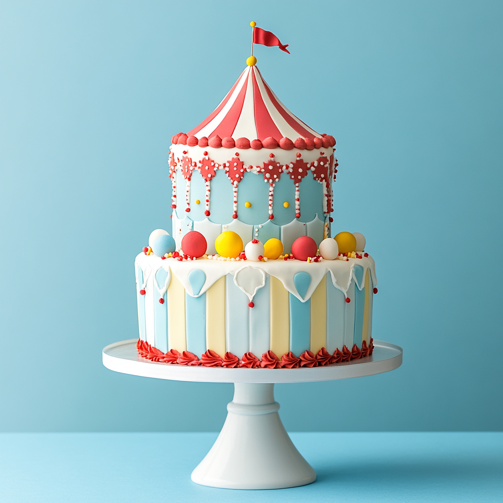 Simple circus cake