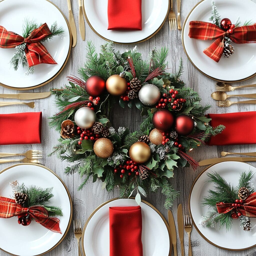 Christmas table decorations diy