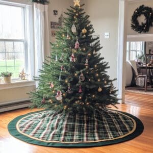 How to make a christmas tree skirt