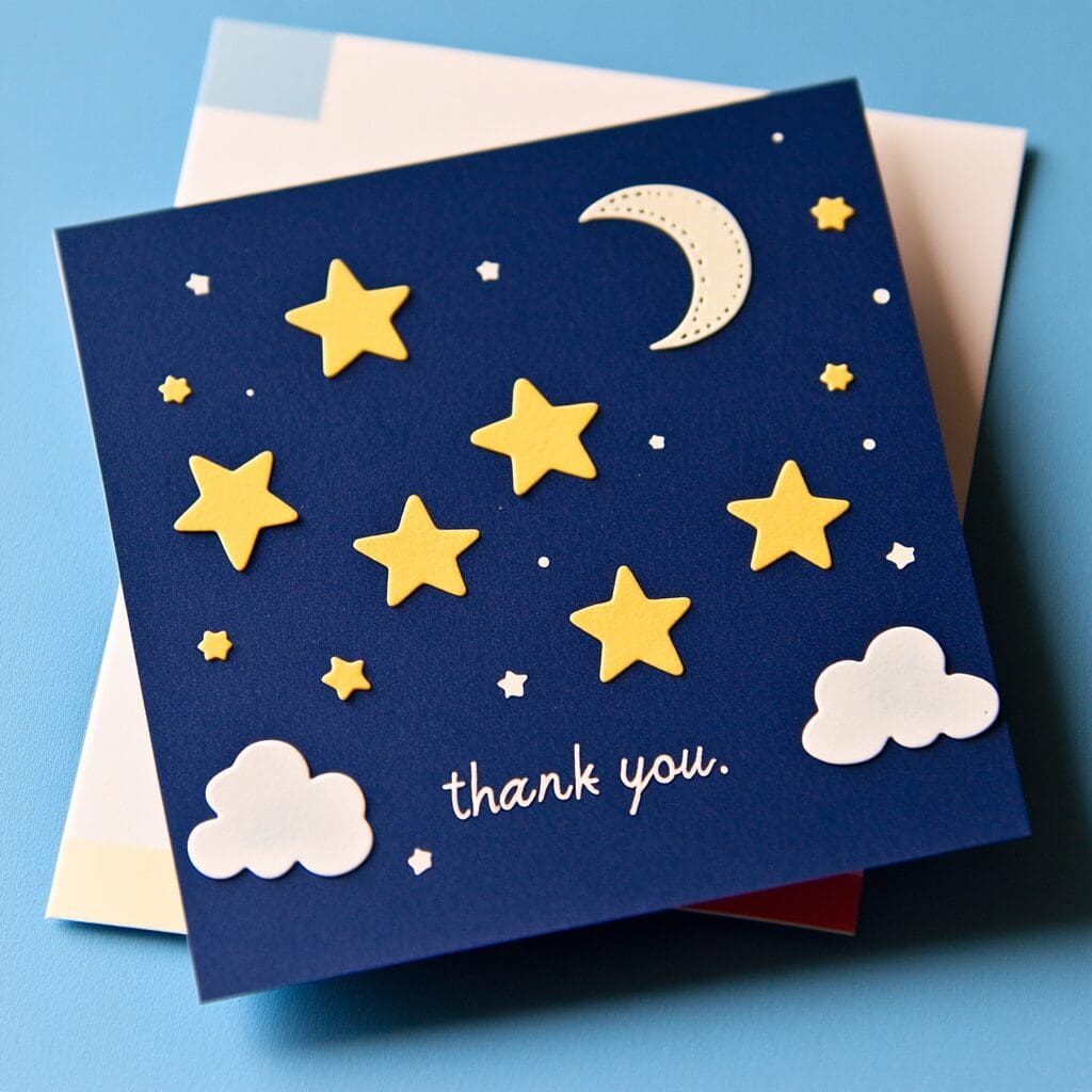 Star themed greeting card 1