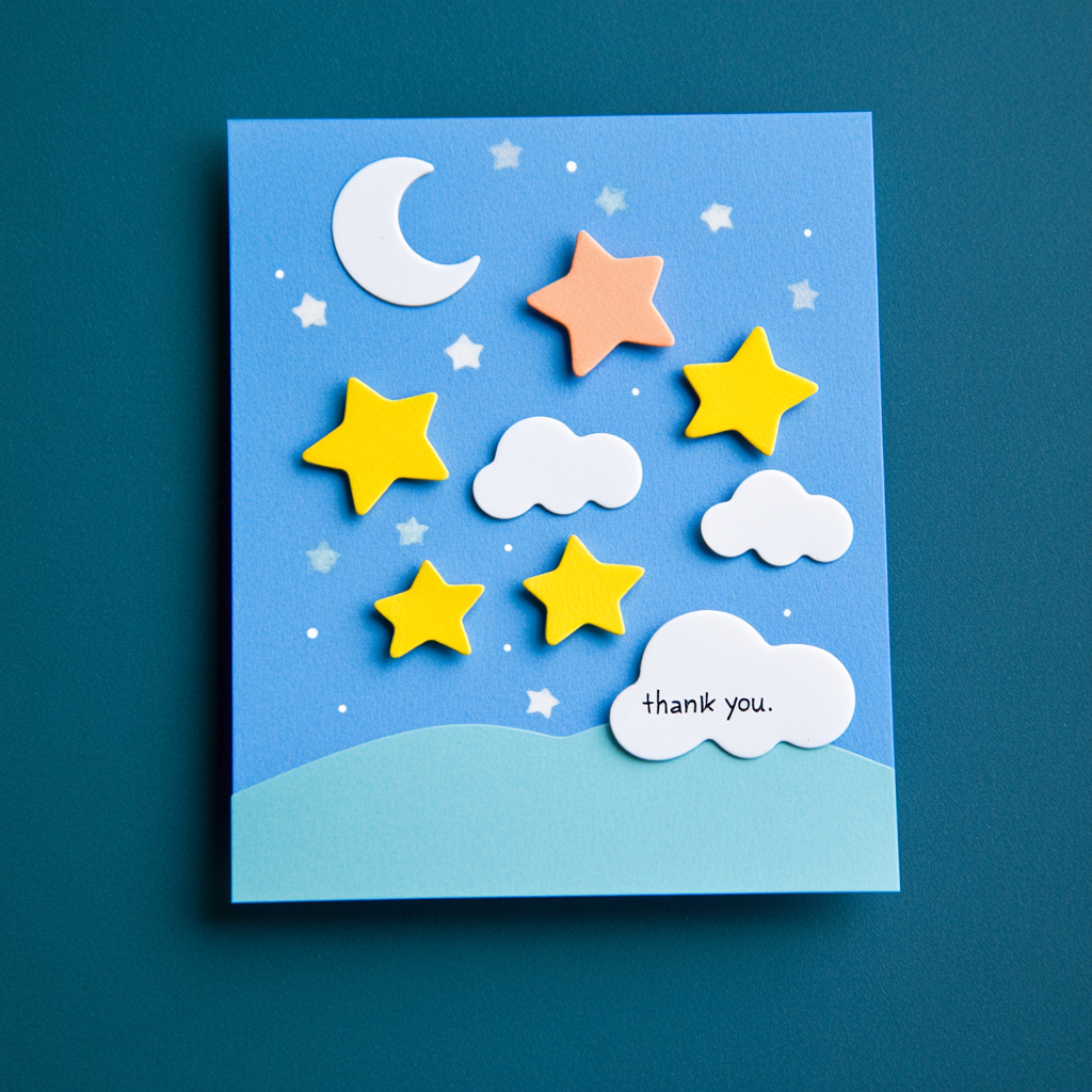 Star themed greeting card 2