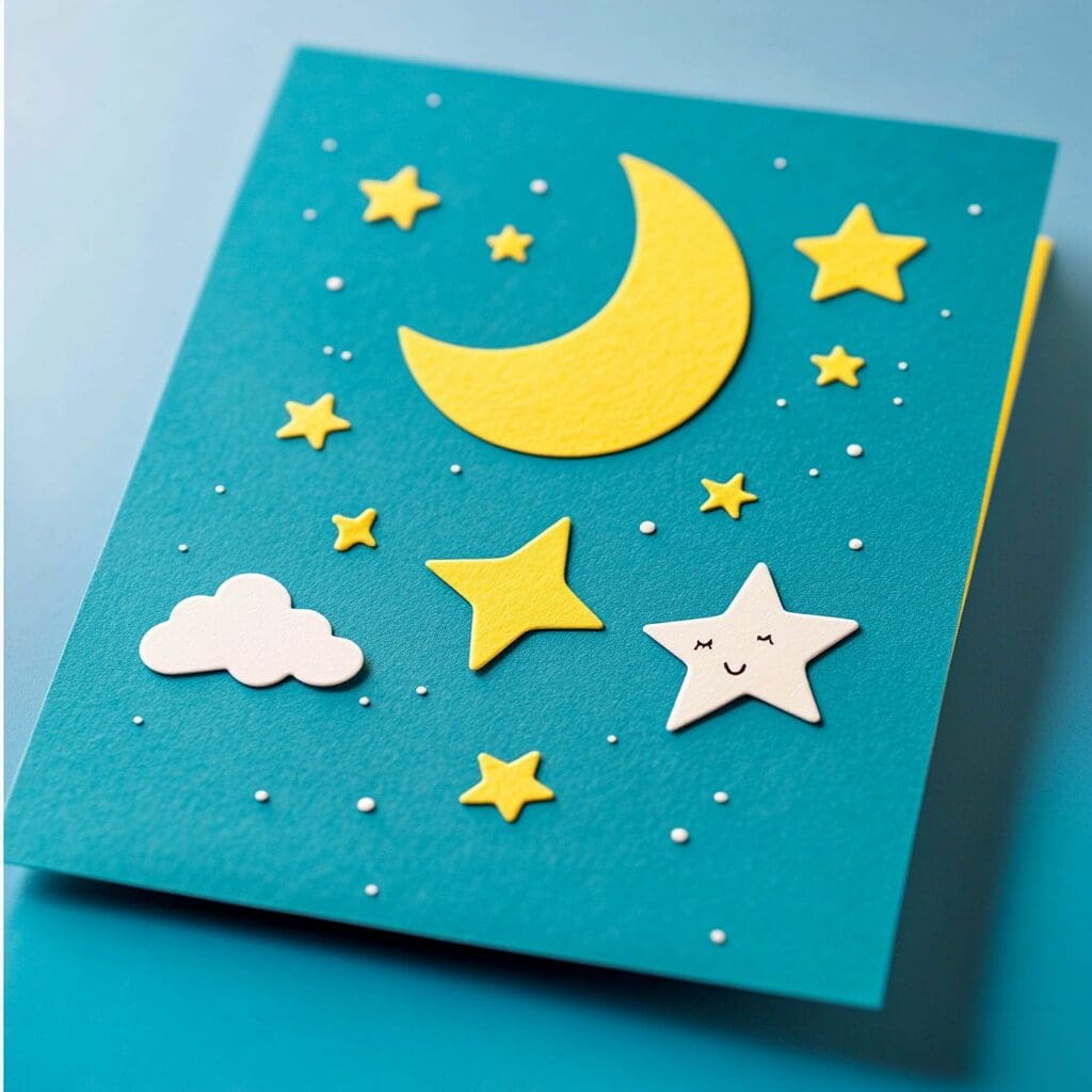 Star themed greeting card 3