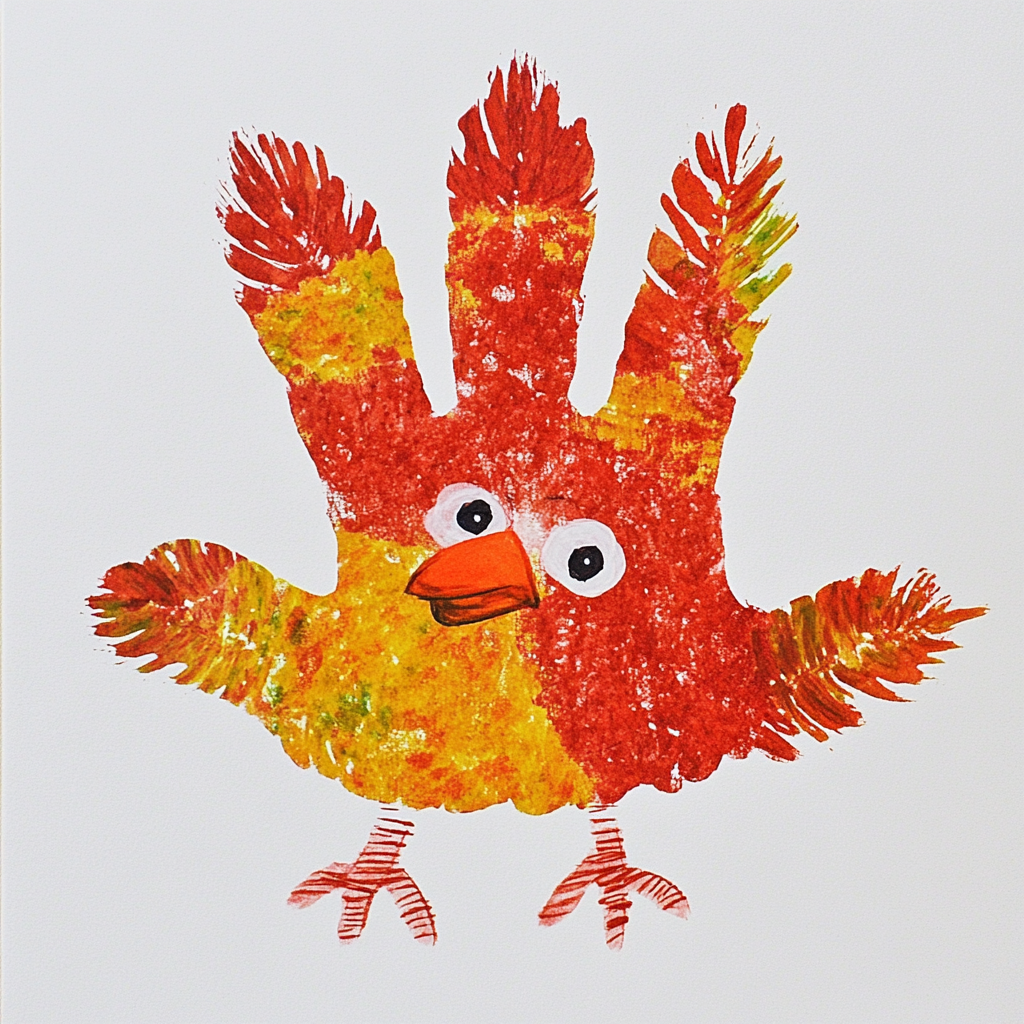 Turkey handprints craft 3