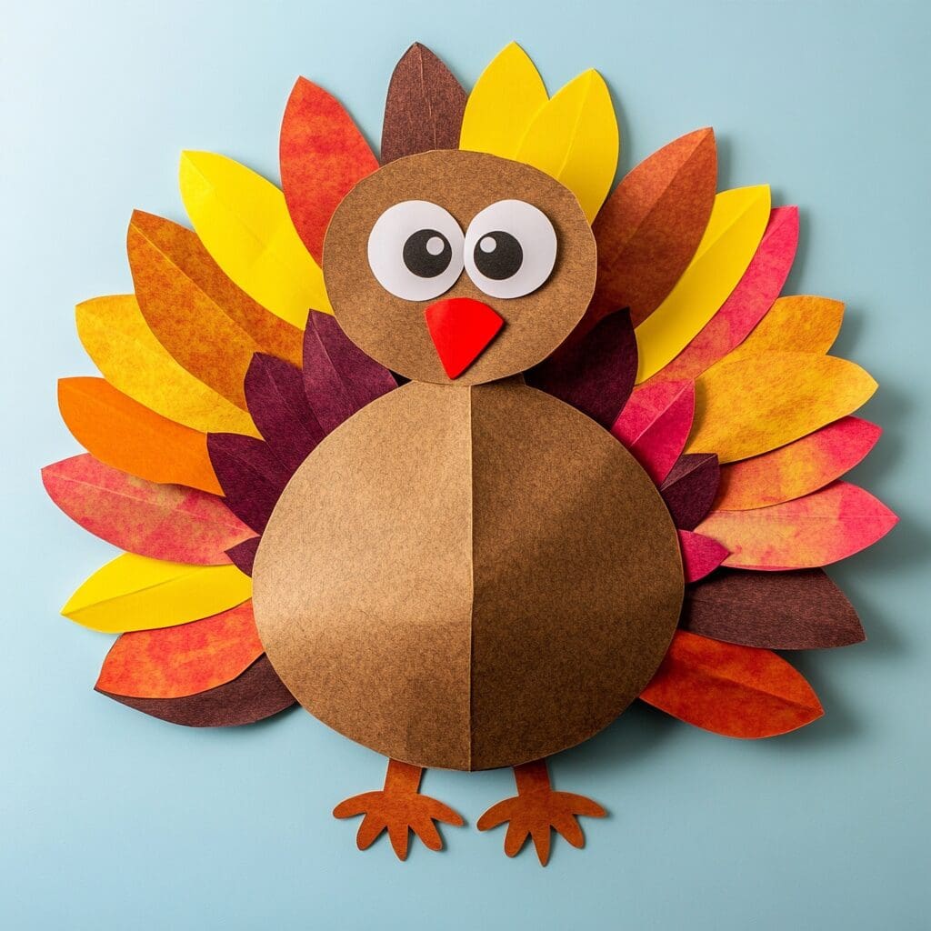 Turkey paper bag craft