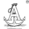 A for Anchor Coloring Pages