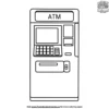 ATM Coloring Pages