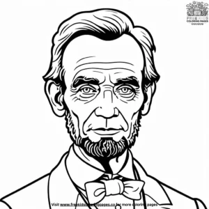 Abraham Lincoln Coloring Pages