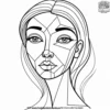 Abstract Faces Coloring Pages