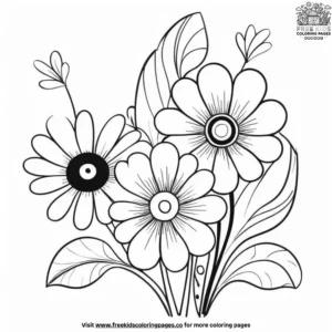 Abstract Flowers Coloring Pages