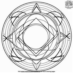 Abstract Shapes Coloring Pages