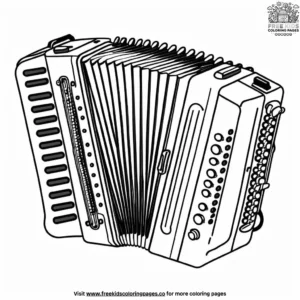 Accordion Coloring Pages