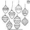 Acorn Ornament Coloring Pages