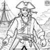 Adventurous Pirate Coloring Pages