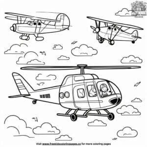 Aerial Animal Adventures Coloring Pages