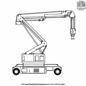 Aerial Work Platform Coloring Pages