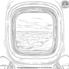 Airplane Window Seat Coloring Pages