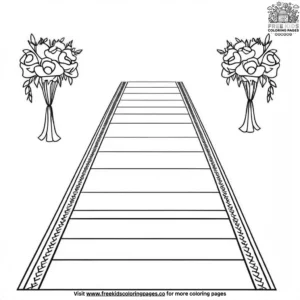 Aisle runner coloring pages