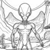 Fantastic Alien Planet Coloring Pages